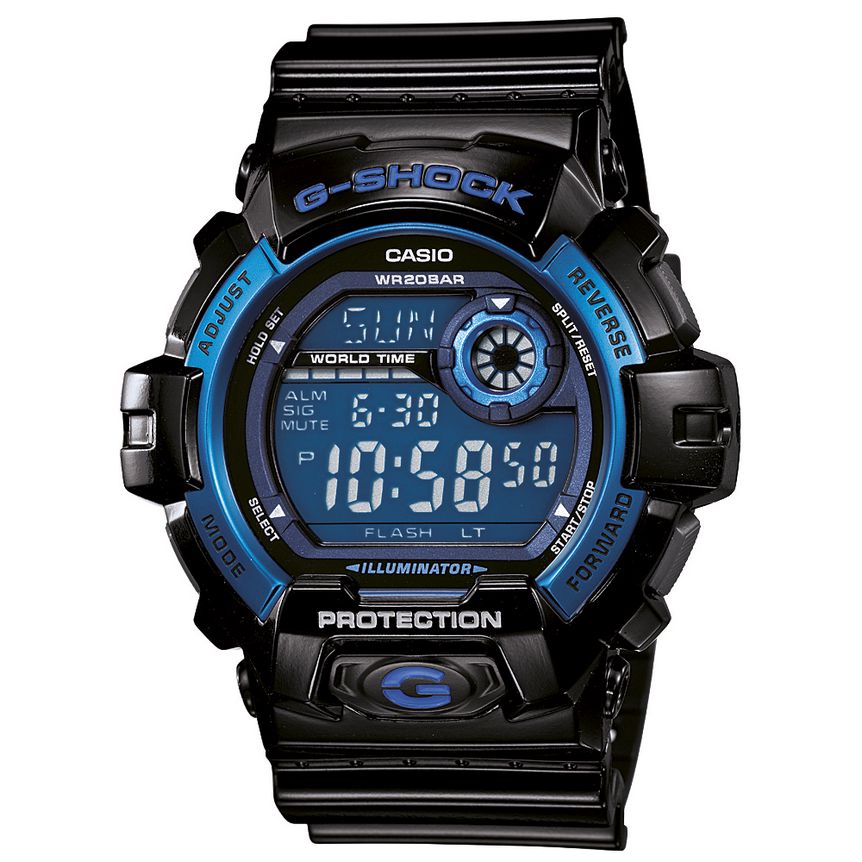 Casio G-Shock Digital Black With Blue Accents Watch | Virgin 