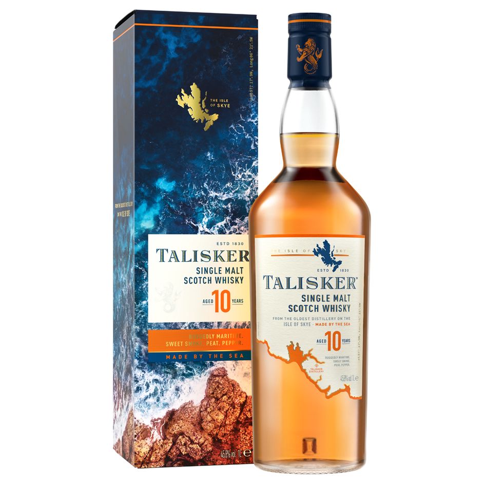 Talisker 10 Year Old Single Malt Scotch Whisky 1L | Virgin Atlantic ...