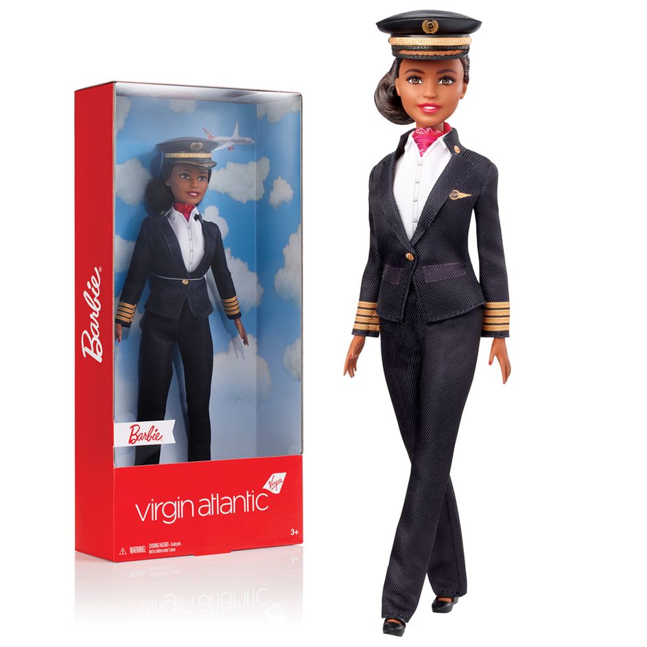 Mattel Barbie Virgin Atlantic Pilot Doll Virgin Atlantic Duty Free Shopping